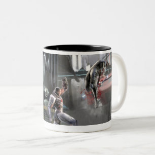 Tasse 2 Couleurs Capture d'écran : Cyborg vs Nightwing