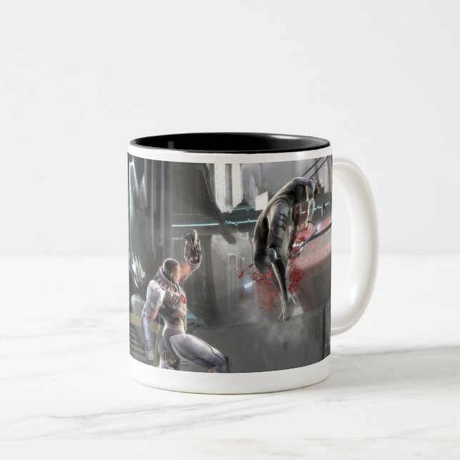 Tasse 2 Couleurs Capture d'écran : Cyborg vs Nightwing (Devant droit)
