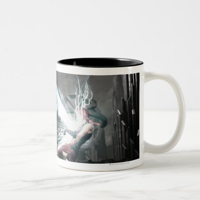 Tasse 2 Couleurs Capture d'écran : Nightwing vs harley (Droit)