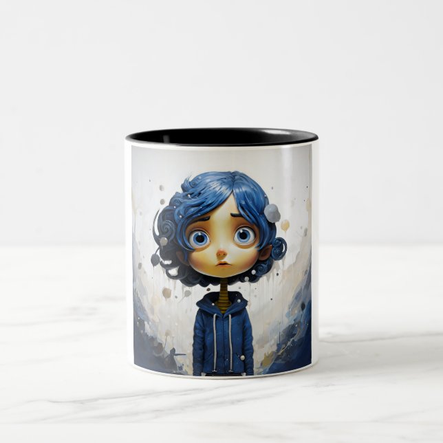 Tasse 2 Couleurs Capuchons de coraline (Centre)