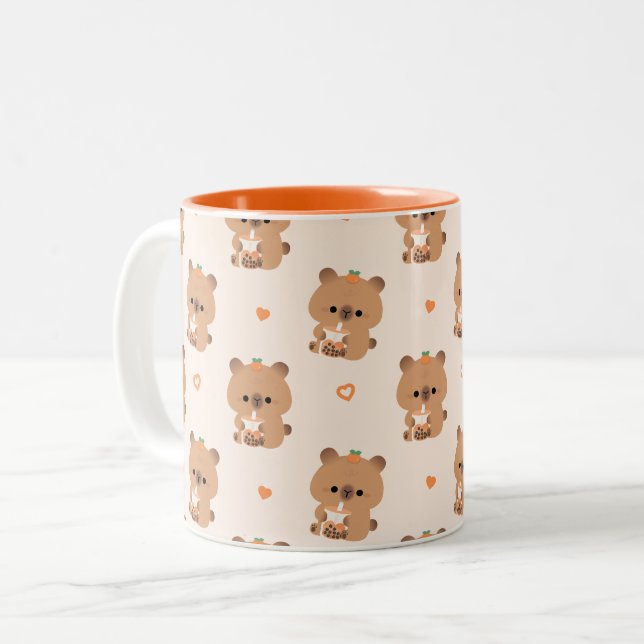 Tasse 2 Couleurs Capybara Boba (Devant gauche)