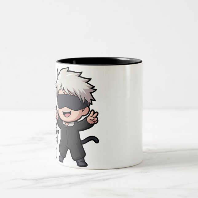 Tasse 2 Couleurs Caractère Anime & Chat Blushing (Centre)