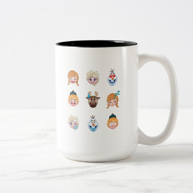 Tasse 2 Couleurs Caractères Emoji congelés (Droit)