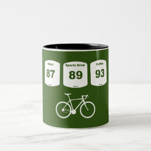 Tasse 2 Couleurs Carburant à vélo : Eau, Boisson sportive, Café
