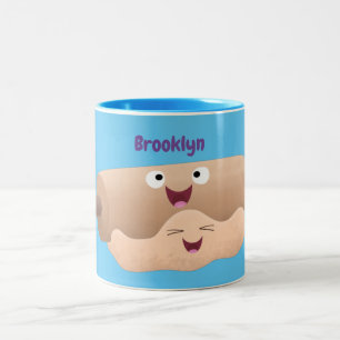 Tasse 2 Couleurs Caricature à pâte molle et à pâte molle