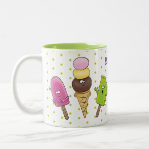 Tasse 2 Couleurs Caricature drôles de glace popsicle dessin animé t