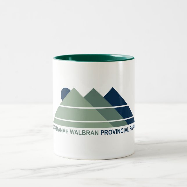Tasse 2 Couleurs Carmanah Walbran Parc provincial Mountain Sun (Centre)