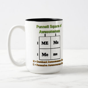 Tasse 2 Couleurs Carré de Punnett d'Awesomeness