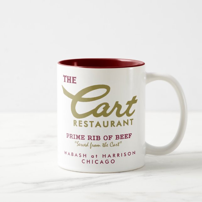 Tasse 2 Couleurs Cart Restaurant, Wabash et Harrison, Chicago, IL (Droit)