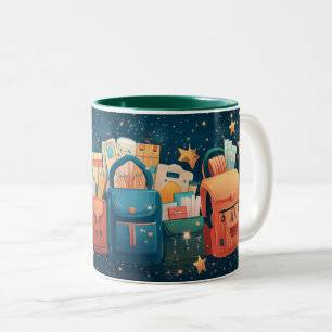 Tasse 2 Couleurs Cartables et fournitures scolaires pour la rentrée