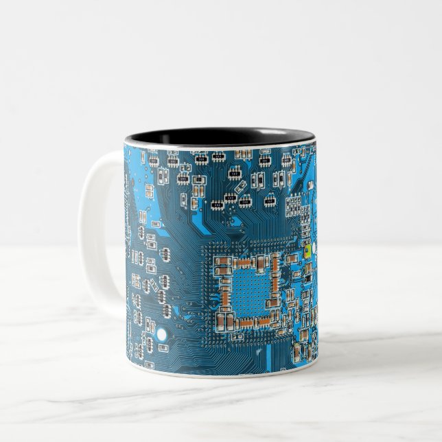 Tasse 2 Couleurs Carte circuit bleu circuit imprimé à circuit impri (Devant gauche)