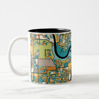 Tasse 2 Couleurs Carte d'Edmonton