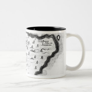 Tasse 2 Couleurs Carte des Barbade