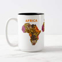 Carte des fleurs en Afrique