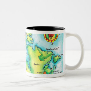 Tasse 2 Couleurs Carte du Canada