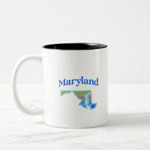 Tasse 2 Couleurs Carte du Maryland