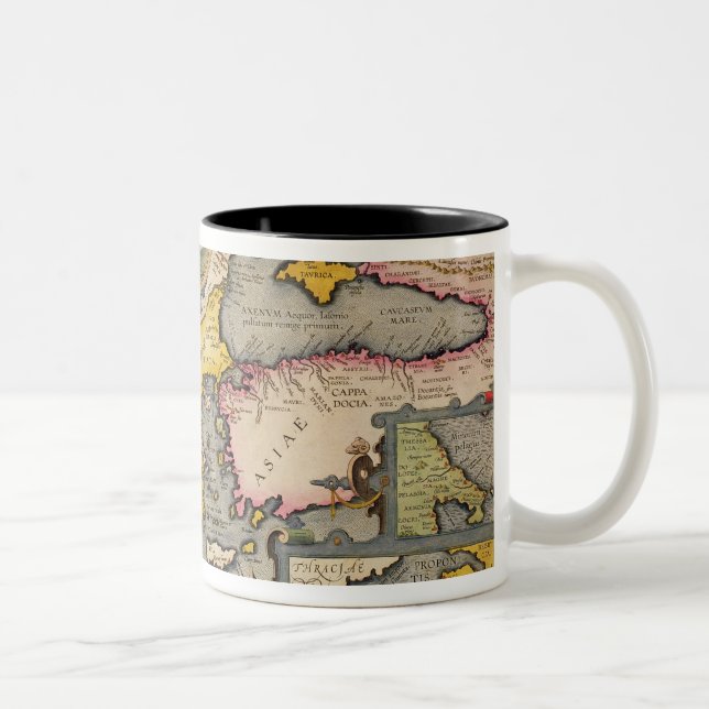 Tasse 2 Couleurs Carte du voyage des argonautes (Droit)