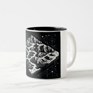 Tasse 2 Couleurs Carte Magic Mountain