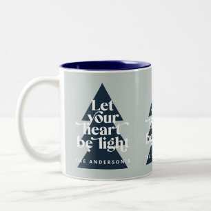 Tasse 2 Couleurs Carte moderne minima Noël religieux