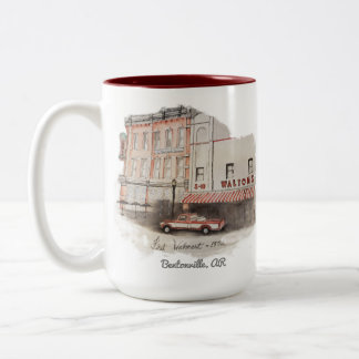 Tasse 2 Couleurs Carte postale Bentonville Arkansas Walmart