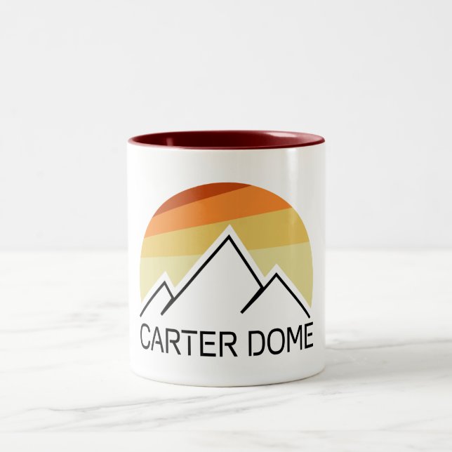 Tasse 2 Couleurs Carter Dome New Hampshire Retro (Centre)