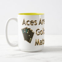 Cartes De Poker Gold Quad Aces,