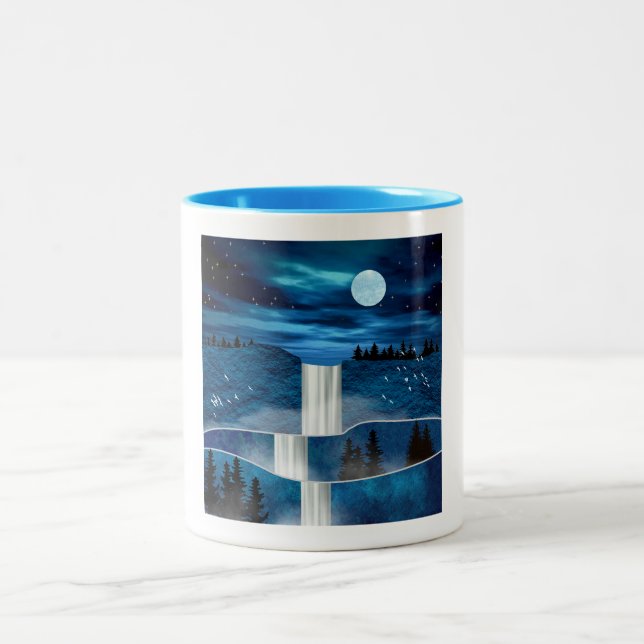 Tasse 2 Couleurs Cascade bleue (Centre)