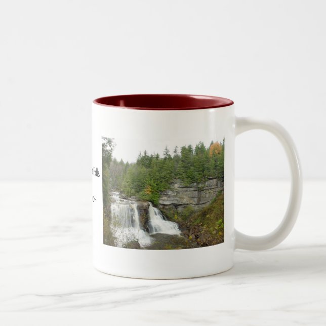 Tasse 2 Couleurs Cascade Boue Virginie-Occidentale (Droit)