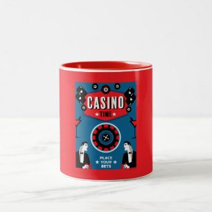 Tasse 2 Couleurs Casino Gambling Poker Roulette