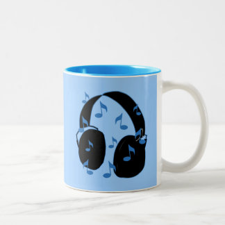 Tasse 2 Couleurs Casque avec les notes musicales pour le bébé dans
