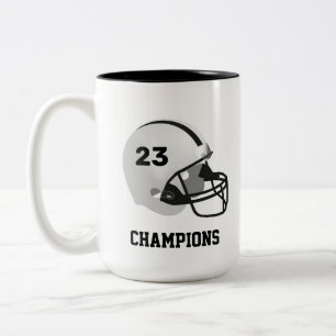 Tasse 2 Couleurs Casque de football américain personnalisé
