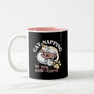Tasse 2 Couleurs Cat-Napping Est Mon Citation De Cat Mignonne D'Aut