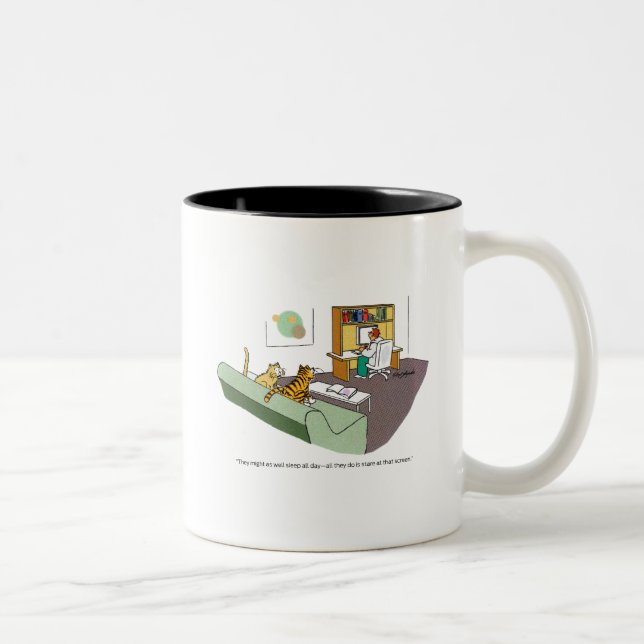 Tasse 2 Couleurs Cat Talk (Droit)