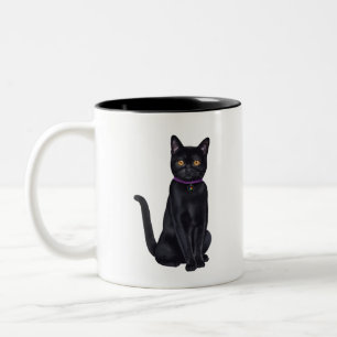 Tasse 2 Couleurs CatFans - chat noir de Bombay