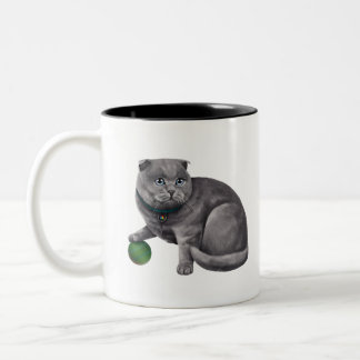 Tasse 2 Couleurs CatFans - pli d'écossais