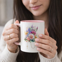 Catholique Floral Bouquet Memorare Prière Rosaire