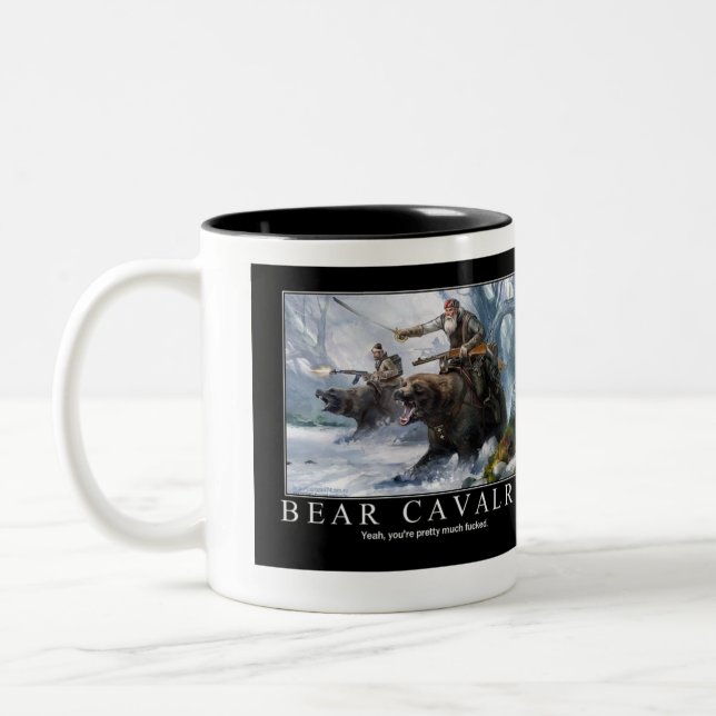 Tasse 2 Couleurs Cavalerie d'ours (Gauche)