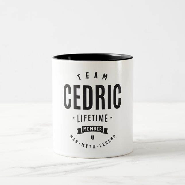 Tasse 2 Couleurs Cedric Lifetime Membre Personnalisé Nom Cedric (Centre)