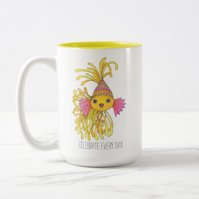 Tasse 2 Couleurs Célébration de la boue de poisson (Gauche)