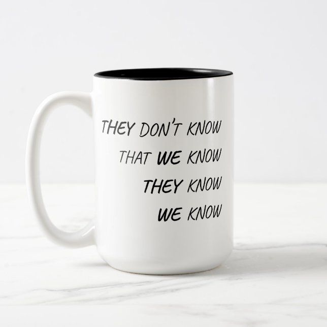 Tasse 2 Couleurs Celui Que Tout Le Monde Connait (Gauche)