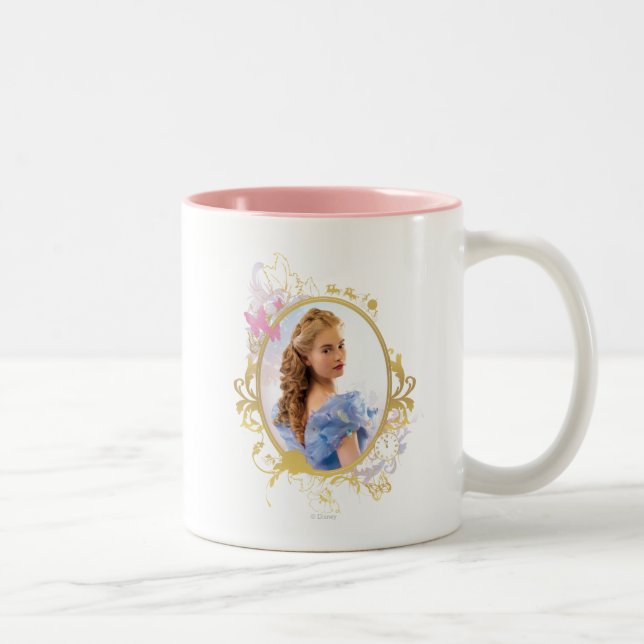 Tasse 2 Couleurs Cendrillon Orné (Droit)