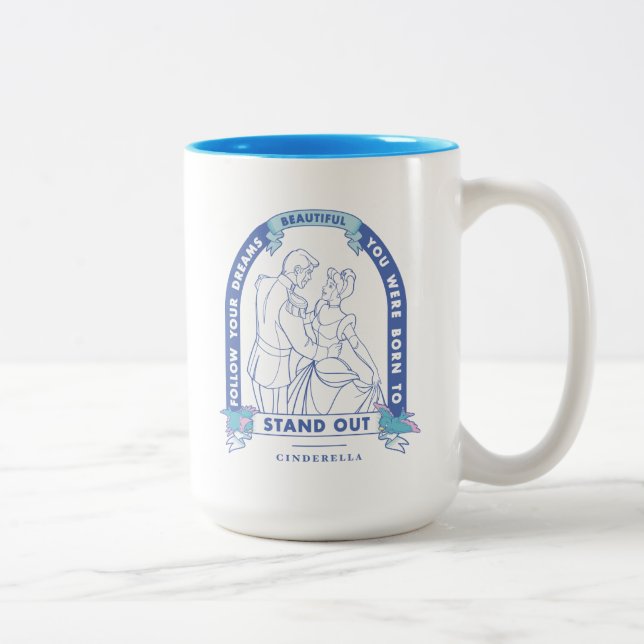 Tasse 2 Couleurs Cendrillon | Suivez vos rêves (Droit)