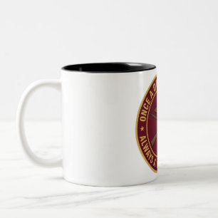 Tasse 2 Couleurs Céramique noire mate USMC Once a Drill Instructor