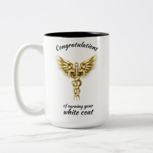 Tasse 2 Couleurs Cérémonie du manteau blanc Gold Médicale