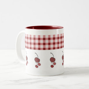 Tasse 2 Couleurs Cerises et En vichy
