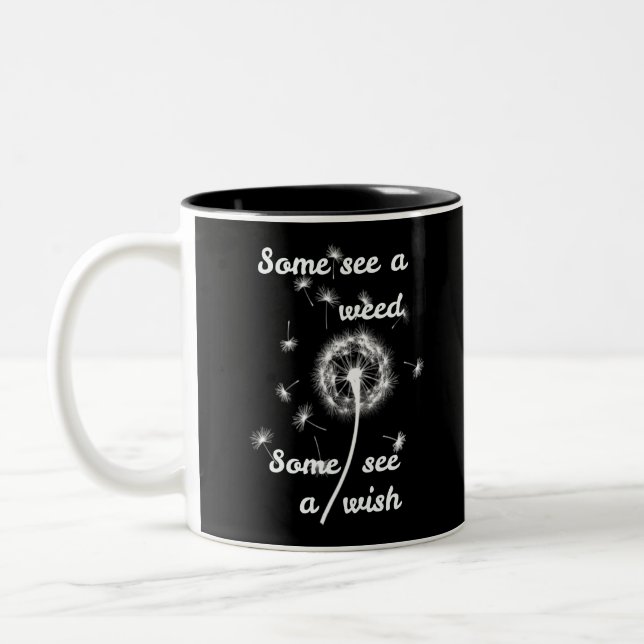 Tasse 2 Couleurs Certains voient une mauvaise herbe certains voient (Gauche)