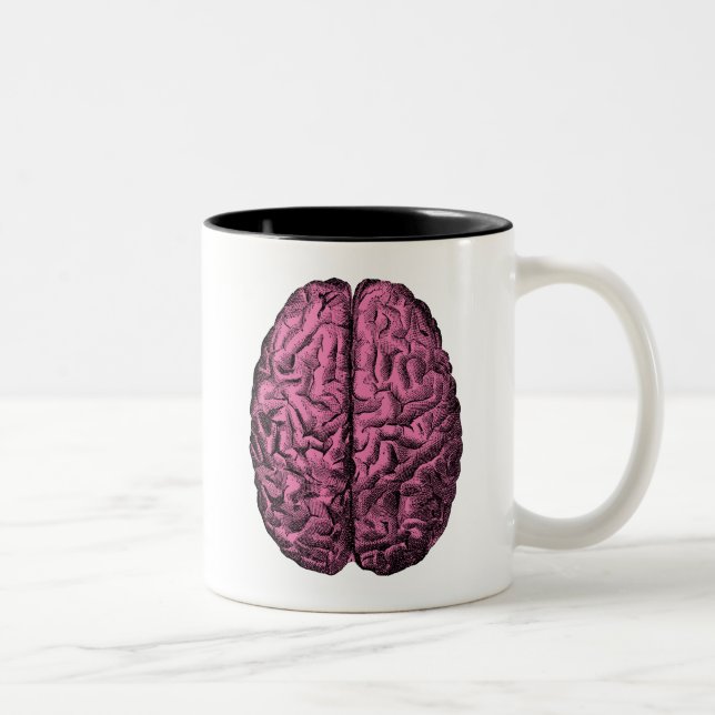 Tasse 2 Couleurs Cerveau humain d'anatomie (Droit)