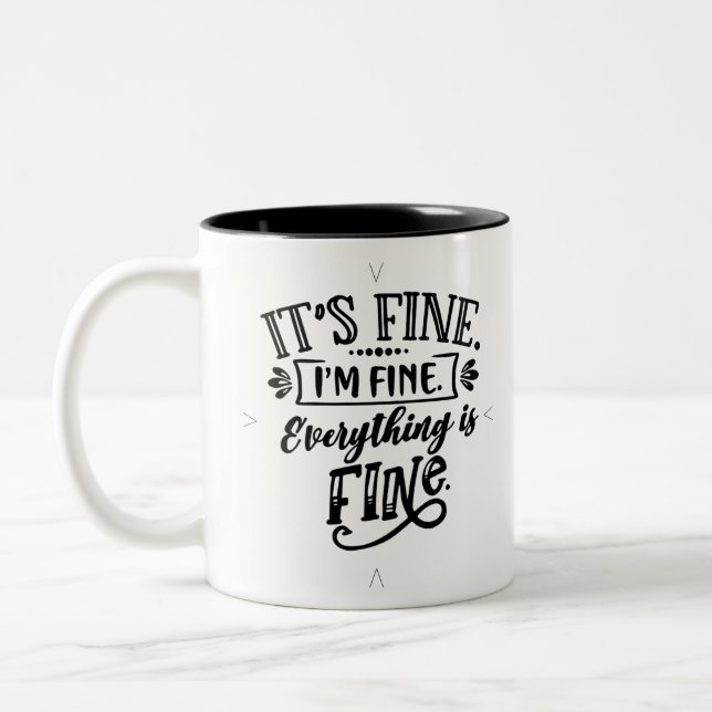 Tasse 2 Couleurs C'est bon, ça va, tout va bien (Gauche)