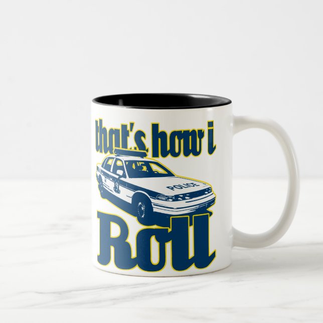 Tasse 2 Couleurs C'est comment je roule la police (Droit)