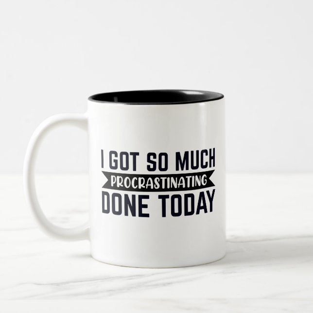 Tasse 2 Couleurs C'est drôle, j'ai tellement tergiversé aujourd'hui (Gauche)